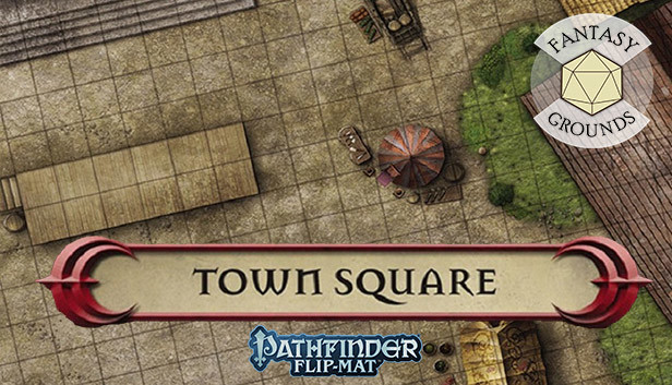 Fantasy Grounds - Pathfinder RPG - Pathfinder Flip-Map - Classic Town Square