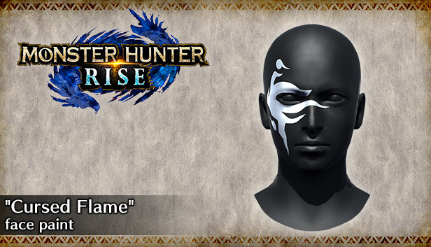 MONSTER HUNTER RISE - Farba do twarzy „Przeklęty płomień”