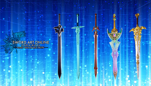 SWORD ART ONLINE Last Recollection - Black Swordsman Swords Skins Set
