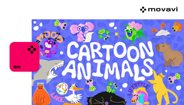 Movavi Video Editor 2025 - Cartoon Animals Pack