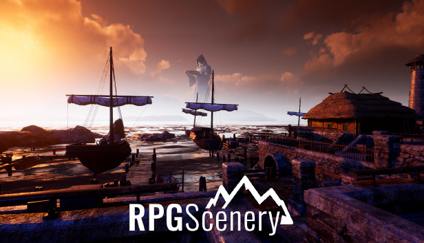 RPGScenery - Medieval Port Scene