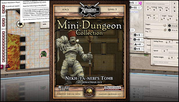 Fantasy Grounds - Mini-Dungeon #012: Nekh-ta-Nebi's Tomb (PFRPG)