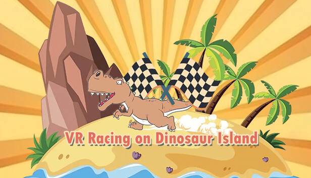 VR Racing on Dinosaur Island