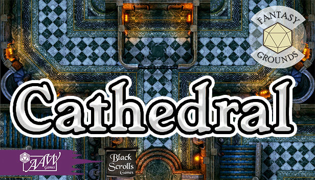 Fantasy Grounds - Black Scrolls Cathedral (Map Tiles Pack)
