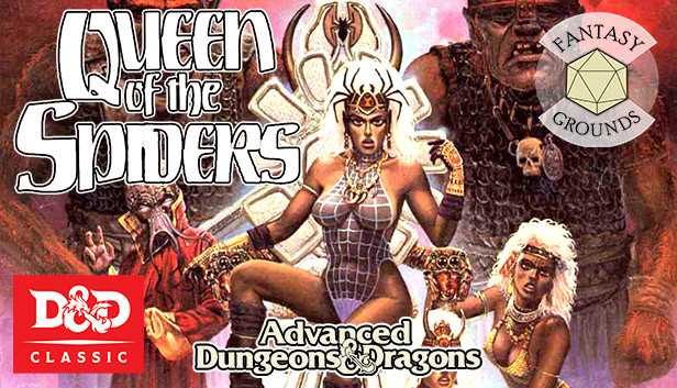 Fantasy Grounds - D&D Classics: Queen of the Spiders (GDQ1-7)