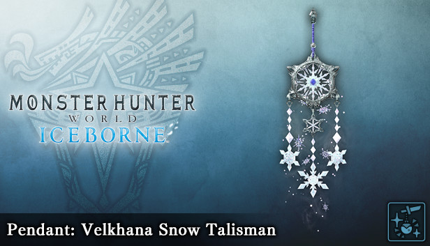Monster Hunter World: Iceborne - 追加饰物「雪花护身符【冰呪龙】」