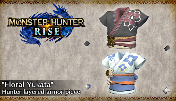 MONSTER HUNTER RISE - Element pancerza warstwowego łowcy „Kwietna yukata”