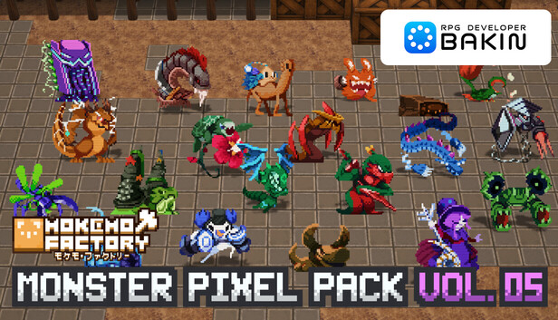RPG Developer Bakin Mokemo Factory MONSTER PIXEL PACK Vol.5