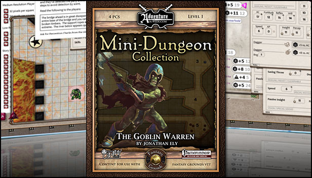 Fantasy Grounds - Mini-Dungeon #019: The Goblin Warren (PFRPG)