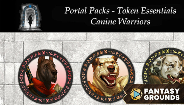 Fantasy Grounds - Portal Packs - Token Essentials: Canine Warriors