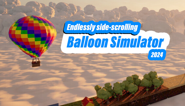 Endlessly side-scrolling Balloon Simulator 2024