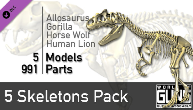 World of Guns: 5 Skeletons Pack