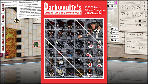 Fantasy Grounds - Top-Down Tokens - Darkwoulfe's Token Pack Vol 1
