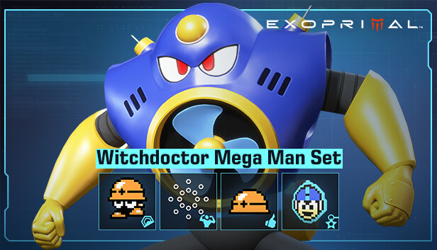 Exoprimal - Zestaw Mega Man dla egzopancerza Witchdoctor