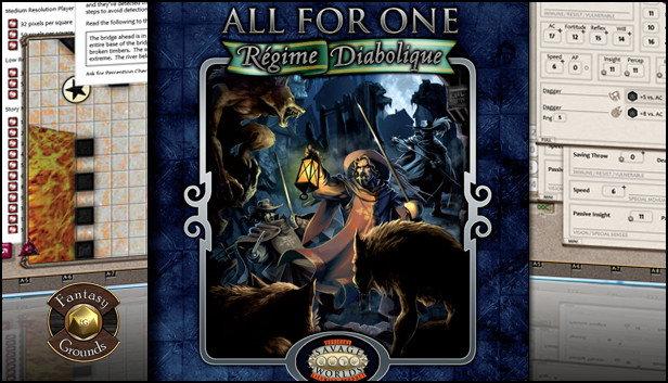 Fantasy Grounds - Savage Worlds Setting: All for One - Regime Diabolique