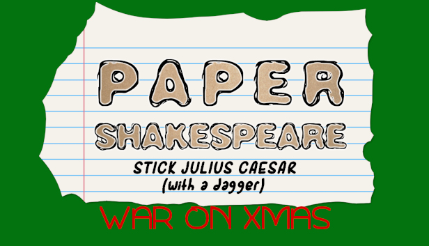Paper Shakespeare: Stick Julius Caesar: War on Xmas