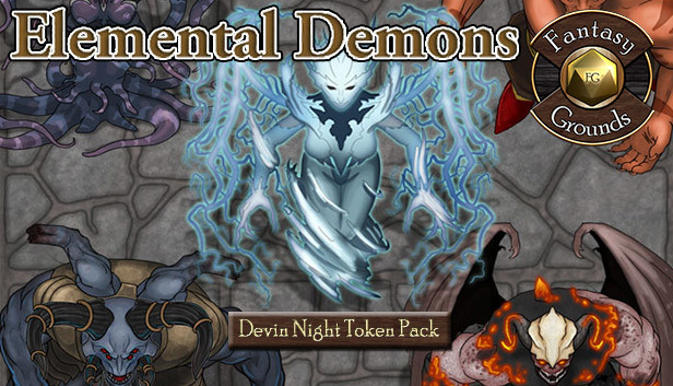 Fantasy Grounds - Devin Night Token Pack #115: Elemental Demons (Token Pack)