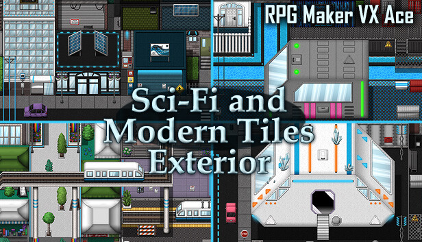 RPG Maker VX Ace - Sci-Fi and Modern Tileset - Exterior