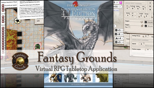 Fantasy Grounds - Fiery Dragon Counter Collection: Paragon 2