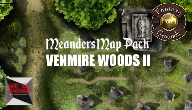 Fantasy Grounds - Meanders Map Pack: Venmire Woods II (Map Pack)