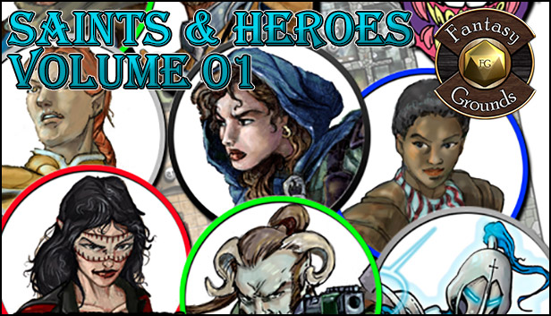 Fantasy Grounds - Saints & Heroes, Volume 1 (Token Pack)