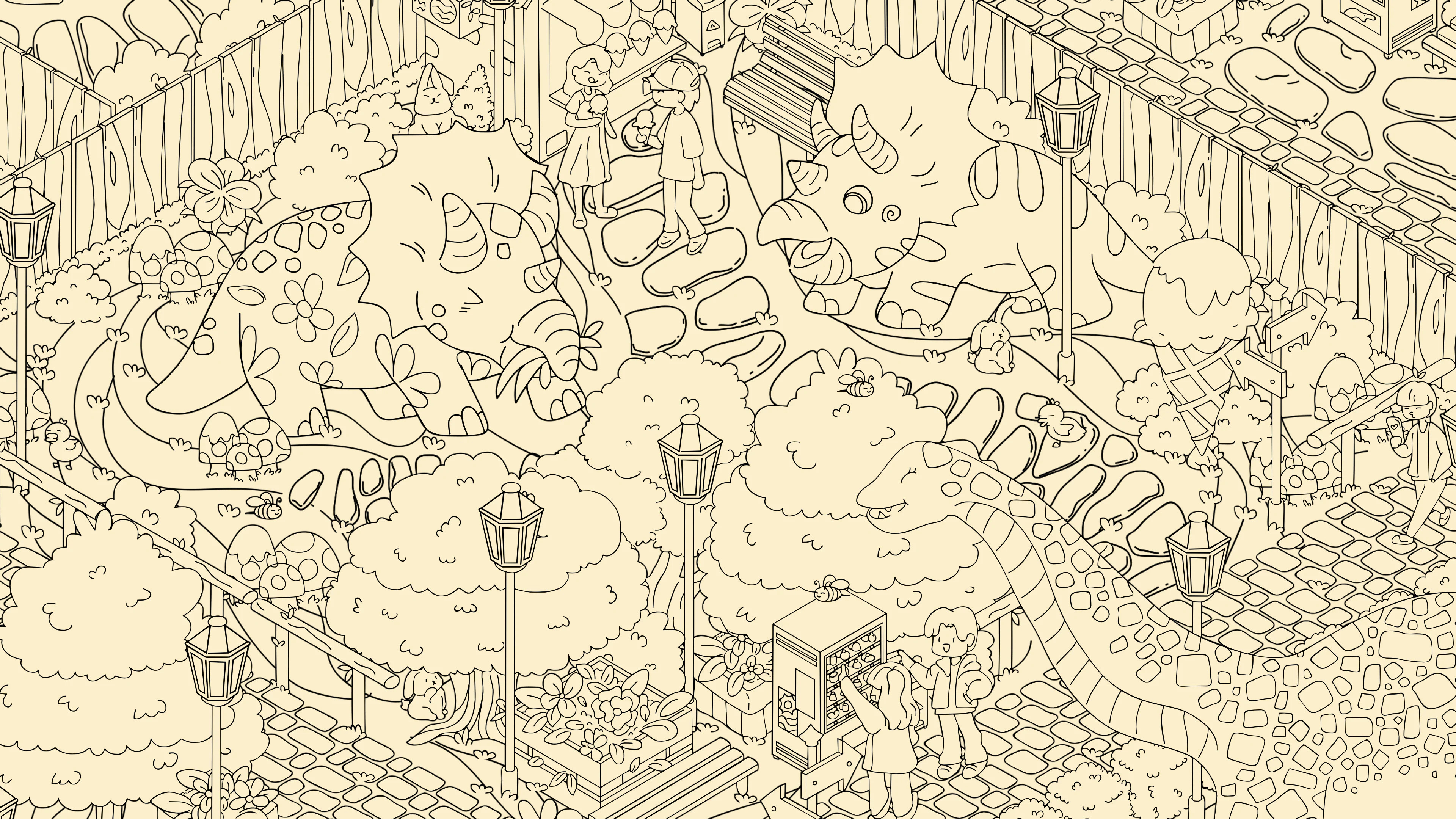 Cats and Seek : Dino Park