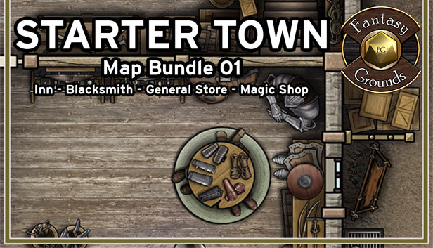 Fantasy Grounds - Starter Town Map Bundle 01