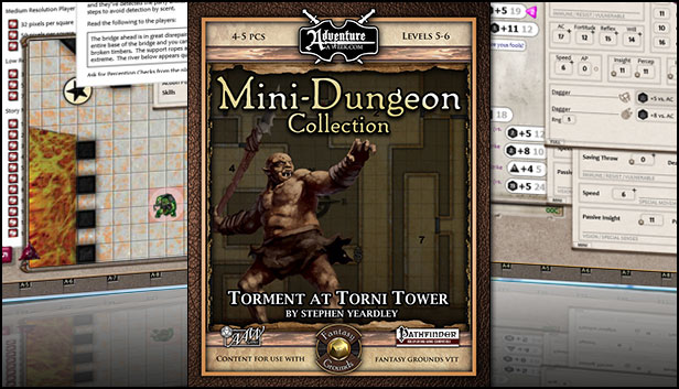Fantasy Grounds - Mini-Dungeon #015: Torment at Torni Tower (PFRPG)