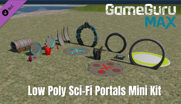 GameGuru MAX Low Poly Mini Kit - Sci-Fi Portals