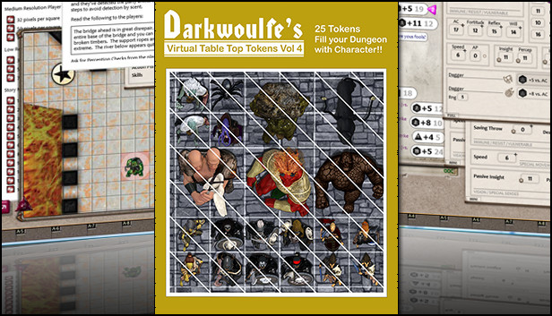 Fantasy Grounds - Top-Down Tokens - Darkwoulfe's Token Pack Vol 4