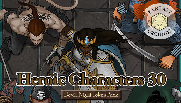 Fantasy Grounds - Devin Night Token Pack 155: Heroic Characters 30