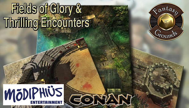 Fantasy Grounds - Conan: Fields of Glory & Thrilling Encounters Geomorphic Tile Set