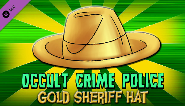 Occult Crime Police - Gold Sheriff Hat