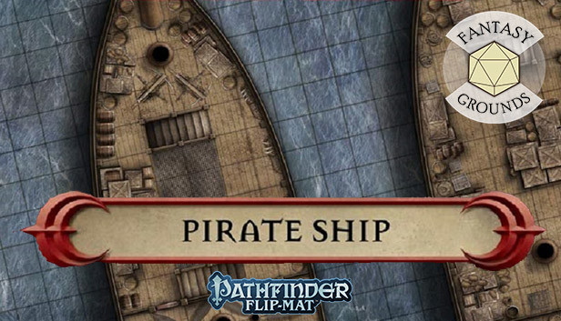 Fantasy Grounds - Pathfinder RPG - Pathfinder Flip-Map - Classic Pirate Ship