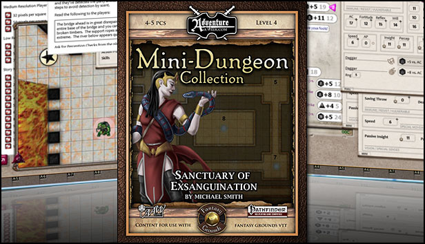 Fantasy Grounds - Mini-Dungeon #026: Sanctuary of Exsanguination (PFRPG)