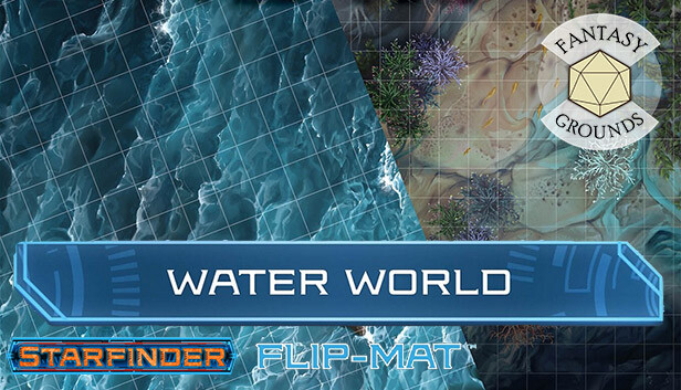 Fantasy Grounds - Starfinder RPG - Flip-Mat - Water World