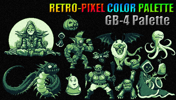 RETRO-PIXEL COLOR PALETTE - GB-4 Palette