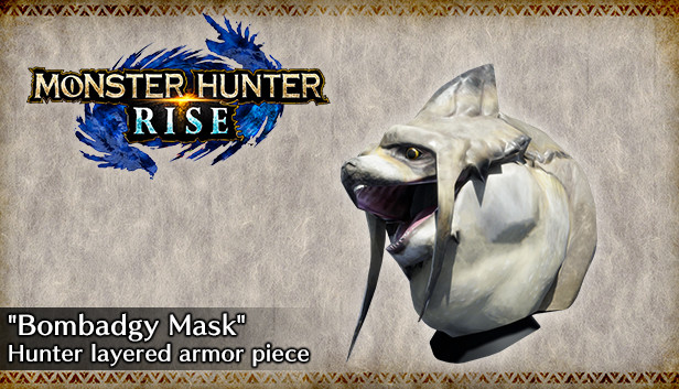 MONSTER HUNTER RISE - Element pancerza warstwowego łowcy „Maska z Bombadgy'ego”