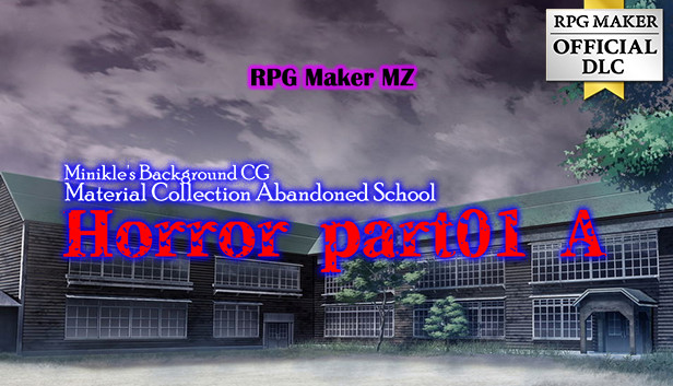 RPG Maker MZ - Minikle's Background CG Material Collection Abandoned School  Horror part01 A