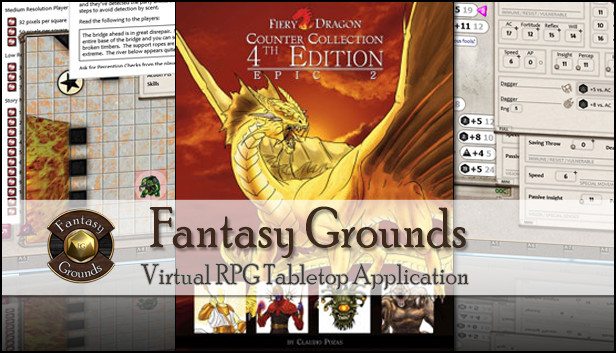 Fantasy Grounds - Fiery Dragon Counter Collection: Epic 2