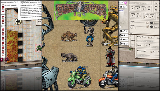 Fantasy Grounds - Hell on Earth Reloaded Figure Flats - Starter (Token Pack)