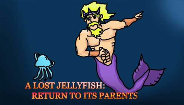 A lost jellyfish: Return to its parents