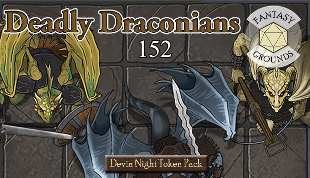 Fantasy Grounds - Devin Night Token Pack 152: Deadly Draconians