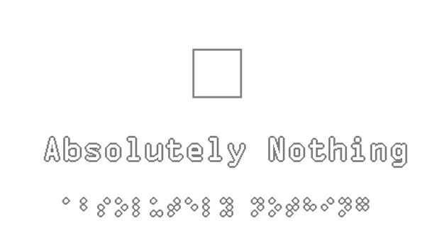 Absolutely Nothing