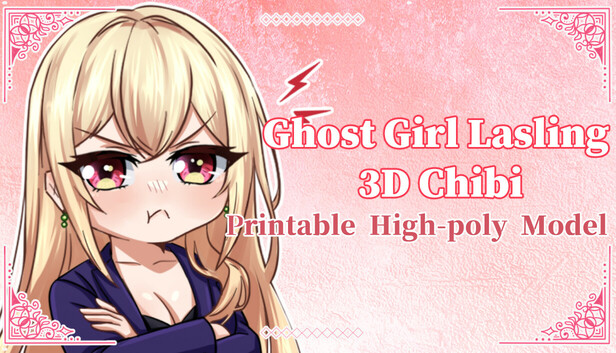 Ghost Girl Lasling-3D printable High-poly Model