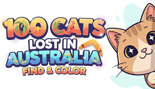 100 Cats Lost in Australia Find & Color