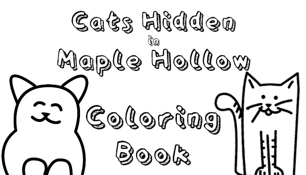 Cats Hidden in Maple Hollow - Coloring Book