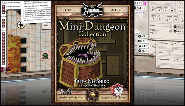 Fantasy Grounds - Mini-Dungeon #011: Buta No Shiro (5E)