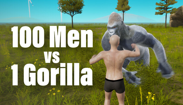 100 Men vs 1 Gorilla