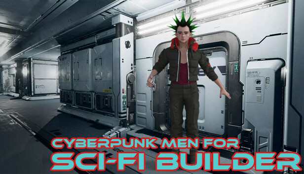 Cyberpunk men for Sci-fi builder